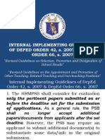 DepEd Guidelines on School Personnel Selection