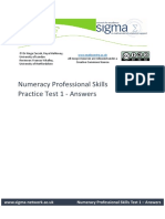 Numeracy Professional Skills Test 1 Answers PDF