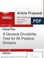 Divisibility Test for All Positive Divisors