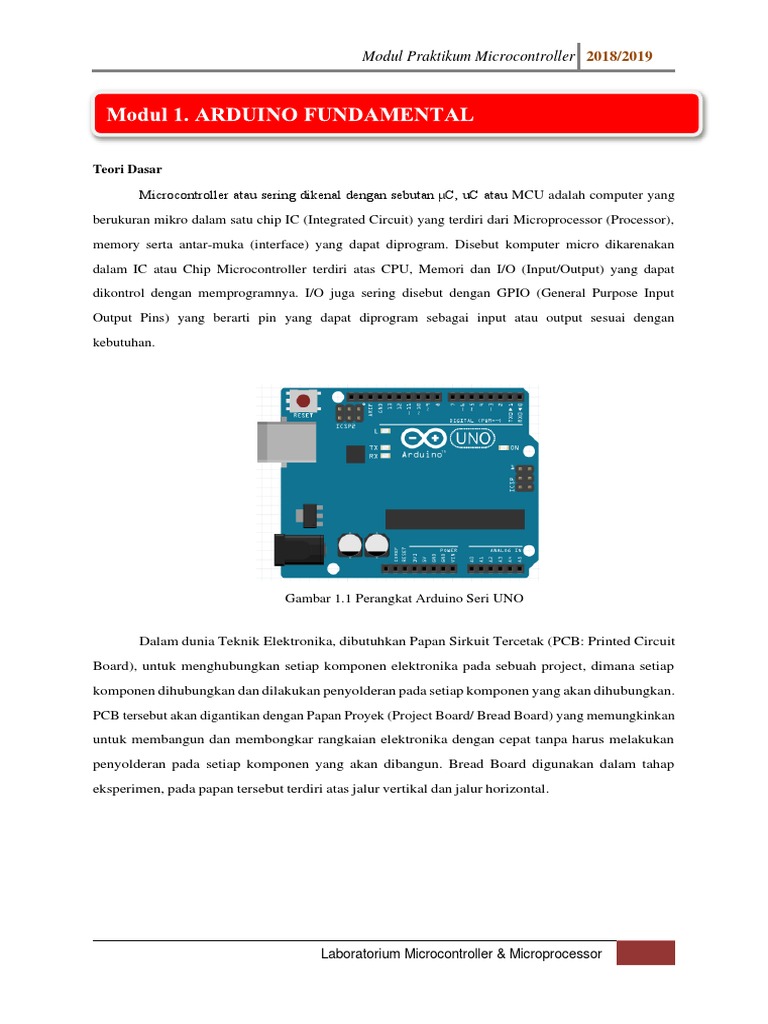 Modul 1 - Arduino Fundamental | PDF
