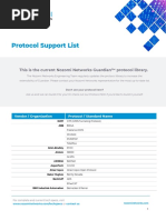 Nozomi Networks Protocol Support List