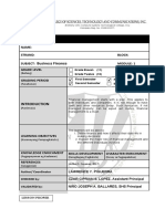 Business Finance Module 1 Edited Version