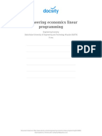 Docsity Engineering Economics Linear Programming PDF