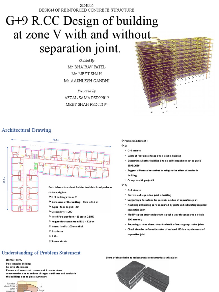 L Shape Plan Irregularity PDF Column Civil Engineering