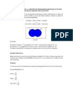 Regla General de La Adición de Probabilidades para Eventos No Mutuamente Excluyentes