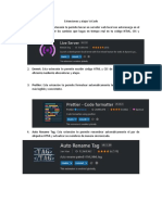 Extensiones y Atajos VsCode