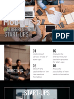 Module 2 - Entrepreneurial Start-Ups