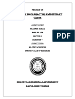 SEM 7 PRAKASH KUMAR - Law of Evidence - Roll 102 - Section B PDF