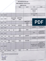 Final Exam Date Sheet