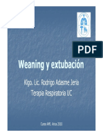 Weaning y Extubaciónx