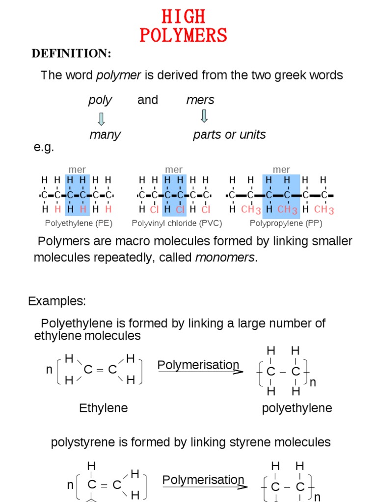 Understanding Polymerization Processes | PDF | Polymerization | Polymers