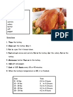 Thanksgiving or Holiday Turkey Recipe 