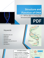 L.O.: Will Be Able To Analyse The Structure and Function of DNA