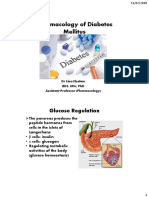 Pharmacology of Diabetes Mellitus: Glucose Regulation