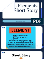 Week 7 Elements of Short Story