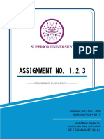 PF Assignment No. 1,2,3
