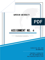 Superior University Programming Fundamentals Assignment