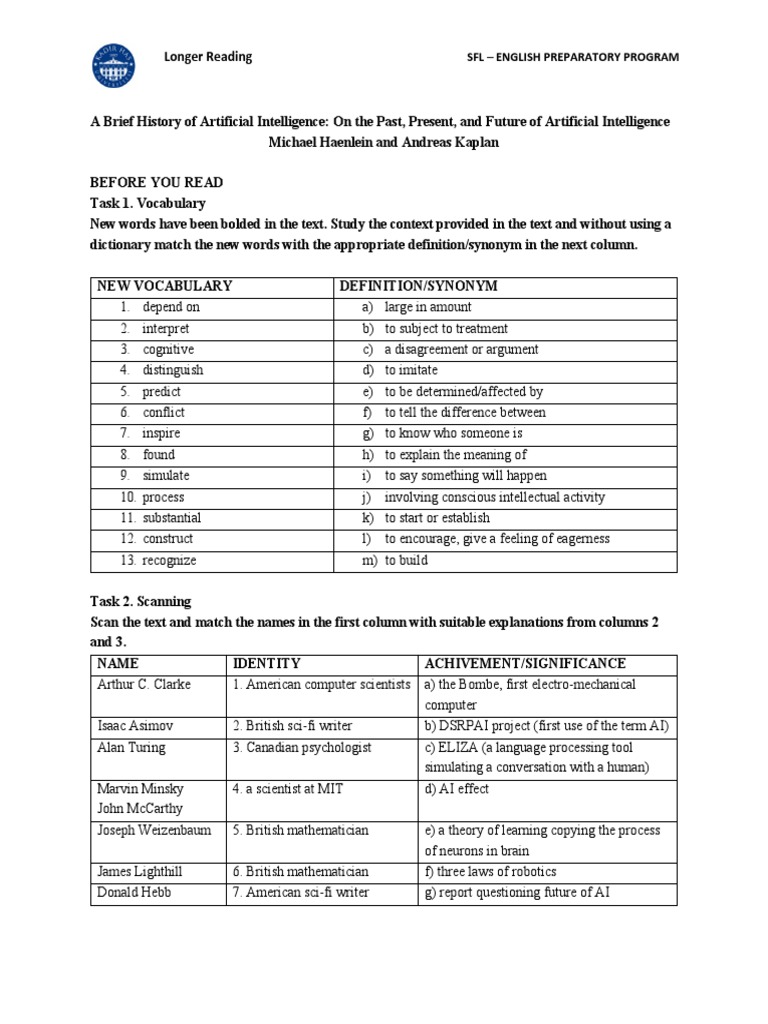 Brief History of Artificial Intelligence | PDF | Artificial ...