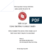 Tiểu luận tăng trưởng phát triển nhóm 16