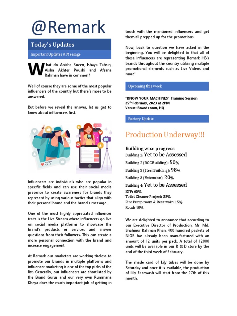 Remark Newsletter Volume 17, February 24th, 2023 PDF | PDF | Career ...