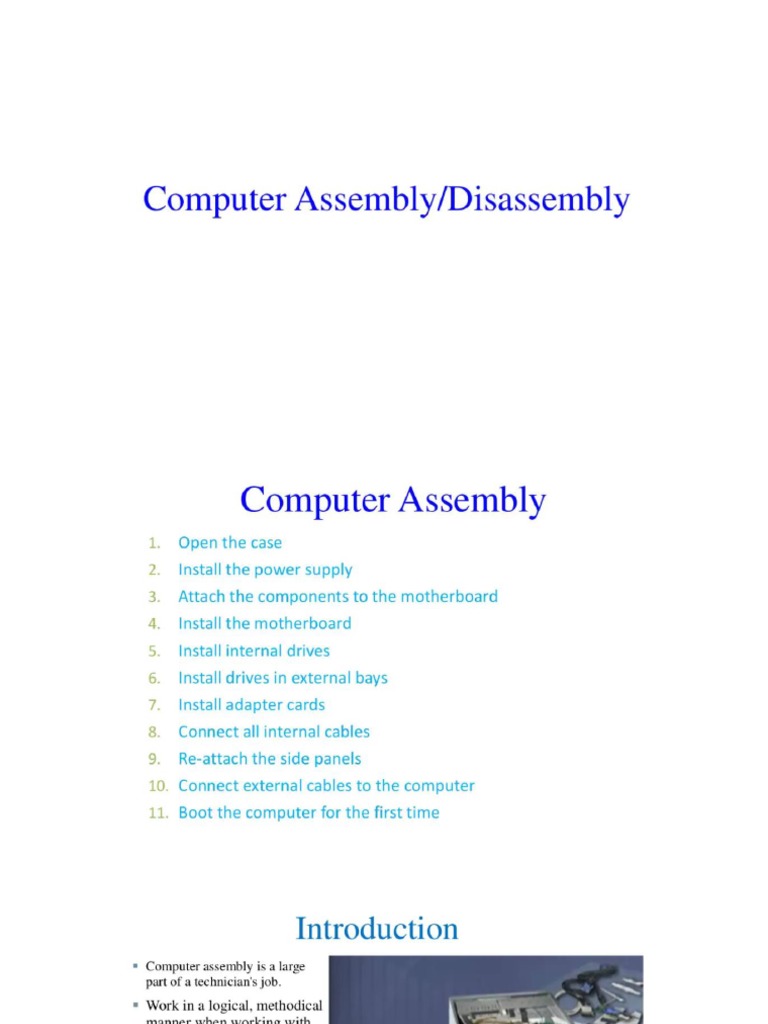 Computing Computerassembly PDF | PDF