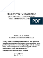 Kuliah 05 Pengaruh Pajak Dan Subsidi Pada Keseimbangan Pasar