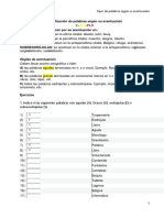 Clasificación de palabras por acentuación