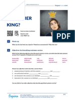 Is The Customer King?: Warm-Up