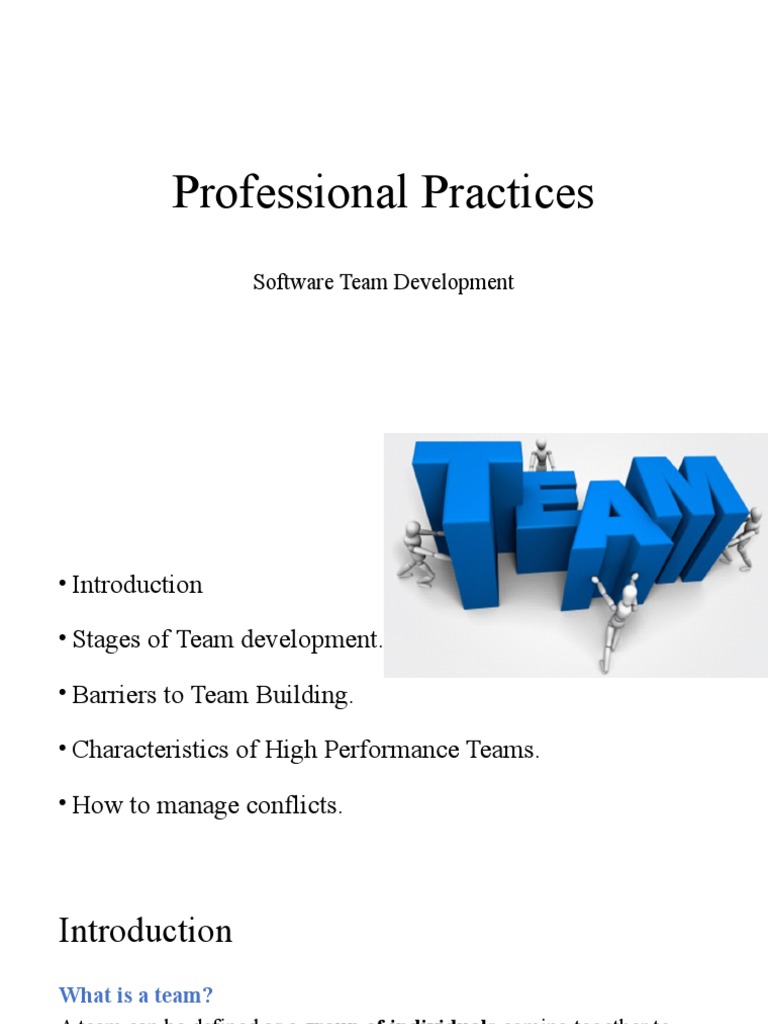 Software Team Development | PDF | Leadership | Goal