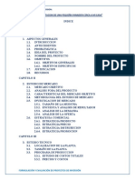 Guía Indice Desarrollo Formulación y Evaluación de Proyectos de Inversion