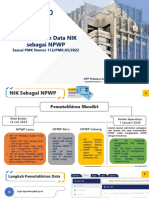 Pemutahiran NIK Jadi NPWP