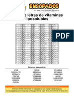 Sopa de letras de vitaminas liposolubles