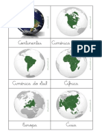 Cards Dos Continentes - Atividades Do Daniel PDF
