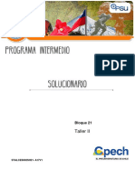 Solucionario Taller II