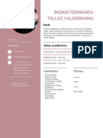 Currículum 2022 Ingrid Fernanda Tellez Valderrama PDF