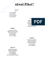 Jadwal Piket Kelas XI BP B