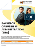 Bachelor of Business Administration (BBA) : WWW - Lpude.in