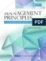 Management Principles - A Contemporary Edition For Africa 6e by PJ Smit, T Botha and MJ VRBA PDF