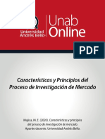 Características y Principios Del Proceso de Investigación de Mercado.