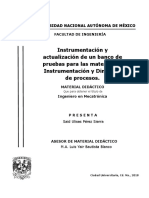 Instrumentación y Actualización de Un Banco de Pruebas para Las Materias de Instrumentación y Dinámica de Procesos PDF