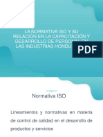 7- La normativa ISO y su relación en la capacitación y desarrollo de personal en las industrias hondureñas - gaborebolledo
