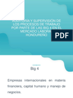 Auditoría y supervisión de las Big 4 en Honduras