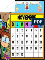 Calendario de Noviembre PDF