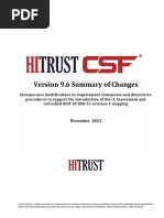 HITRUST CSF v9.6.0 Summary of Changes