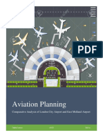 Aviation Planning Comparison of London City and East Midland Airports