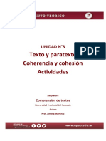 Comprensión de Textos Unidad 3 Actividades