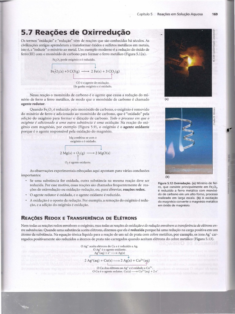 5B2 Reações Óxidorredução PDF | PDF | Reações químicas | Redox