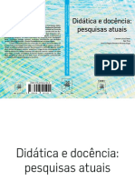 Ebook - Didática e Docência Pesquisas Atuais PDF