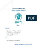 Universidad Americana: Banca y Economía Monetaria - Taller 1