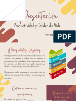 Presentación: Productividad y Calidad de Vida